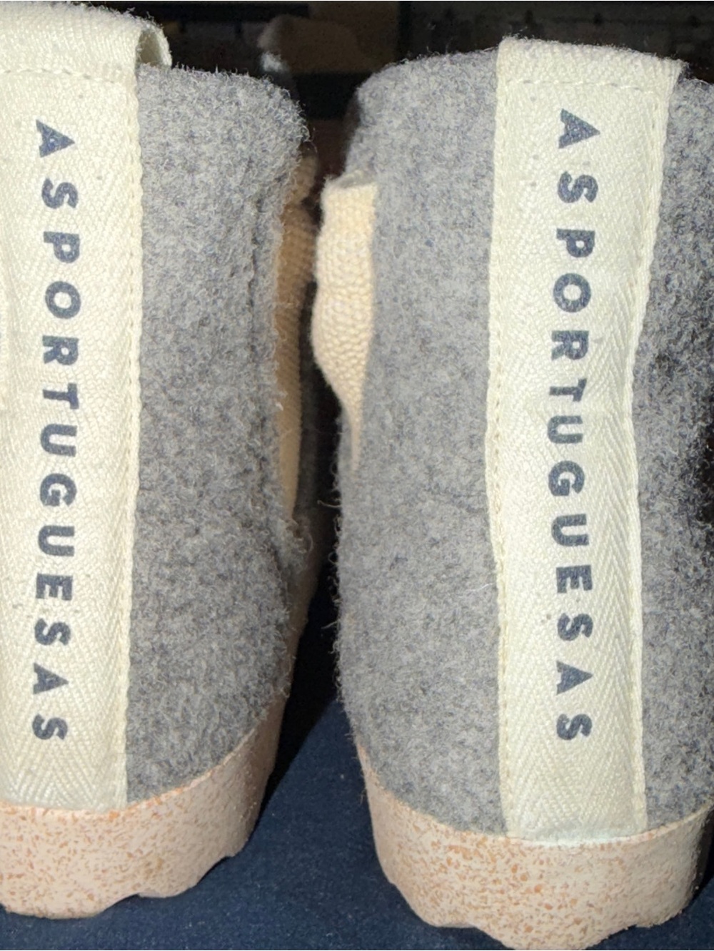 Women’s Gray Felt Slip-On Shoes